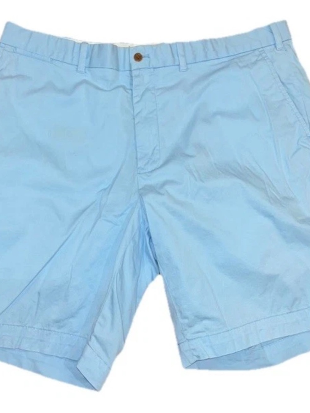 Polo by Ralph Lauren Light Blue Cotton Flat-Front Men’s Shorts